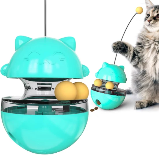 Brinquedo para cães para gatos Tumbler Brinquedo para animais de estimação Sacudindo Vazamento Recipiente de alimentos Alimentação para filhotes Alimentação Brinquedo interativo para gatos engraçado Produtos para animais de estimação